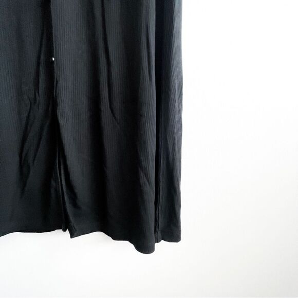 Grade & Gather Maxi Skirt Black Button Front Detail Stretchy Women's S - Picture 5 of 9